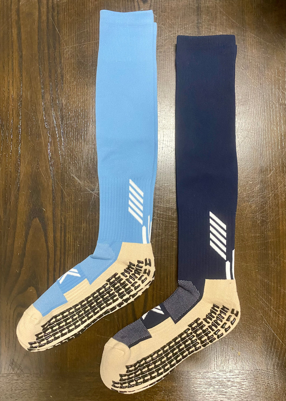 FullLength Soccer Grip Socks (2x Pairs) Hammers Home + Away/Training